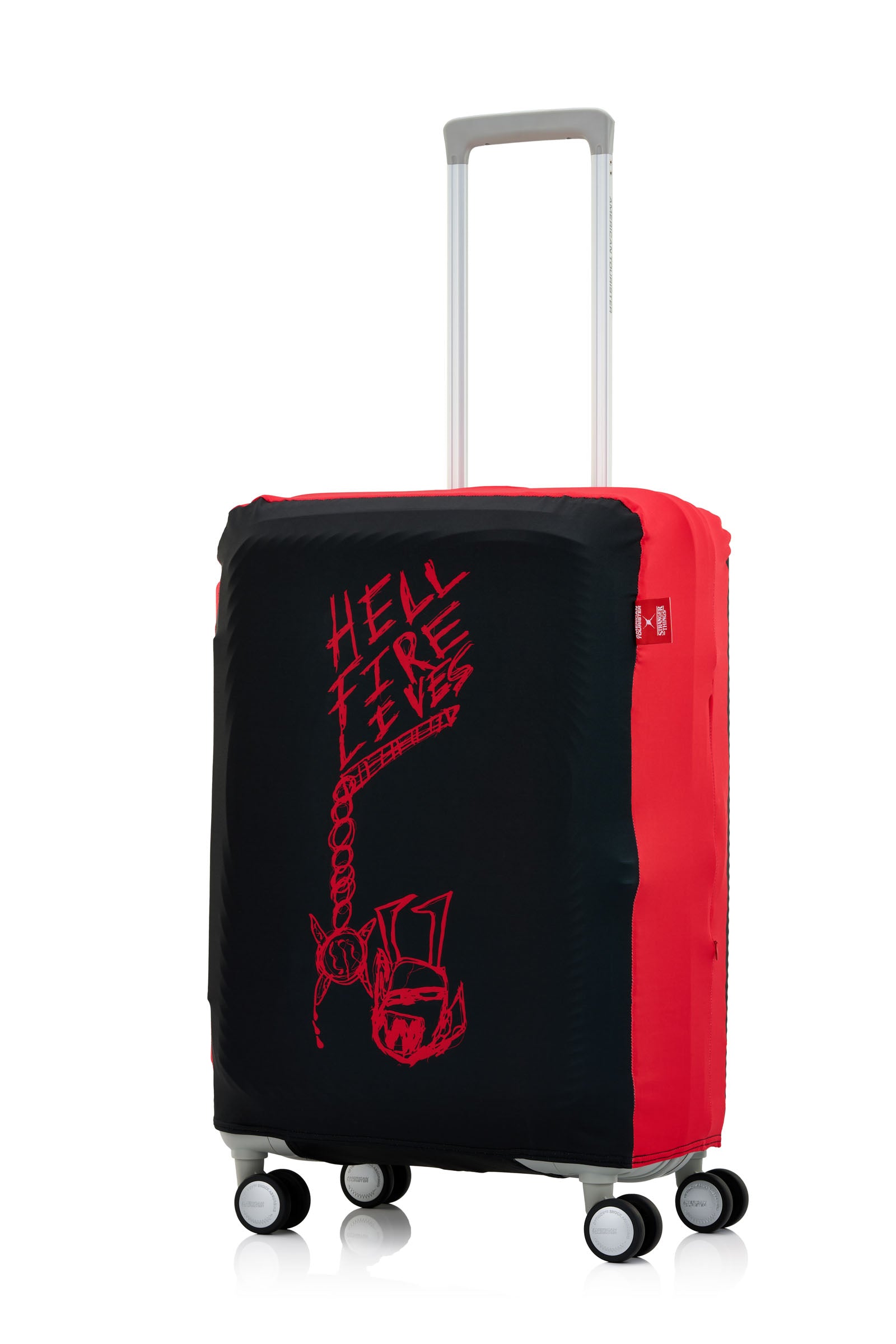 AMERICAN TOURISTER STRANGER THINGS HELLFIRE CLUB LUGGAGE COVER