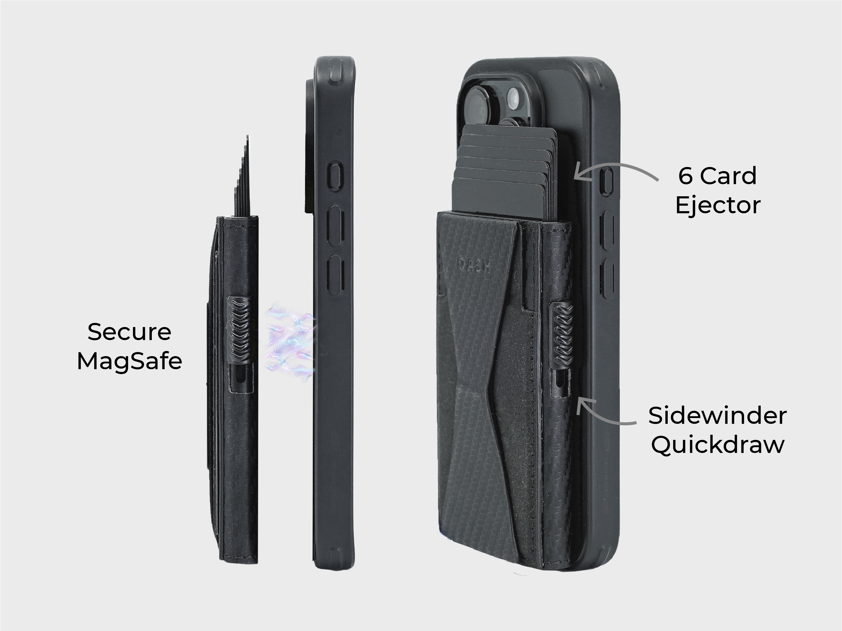 DASH EJECTOR WALLET AND PHONE MAGSAFE STAND