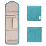 MOSAFER BAGSMART TEAL MINI JEWELRY ORGANIZER
