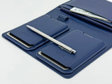 DASH NAVY TRAVEL PEN.BIFOLD.2X MAGHOLDERS PASSPORT JOURNAL