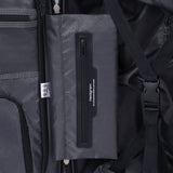 Close-up zipper view of the Hedgren Raku Yuno Front Pocket Luggage in Blue, showcasing the inside zipper and brand name. Shop Online at Mosafer Qatar