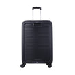 Front view of the Hedgren Raku Yuno luggage in Blue, showcasing the textured hard shell and expandable zipper detail. Available for Online Purchase