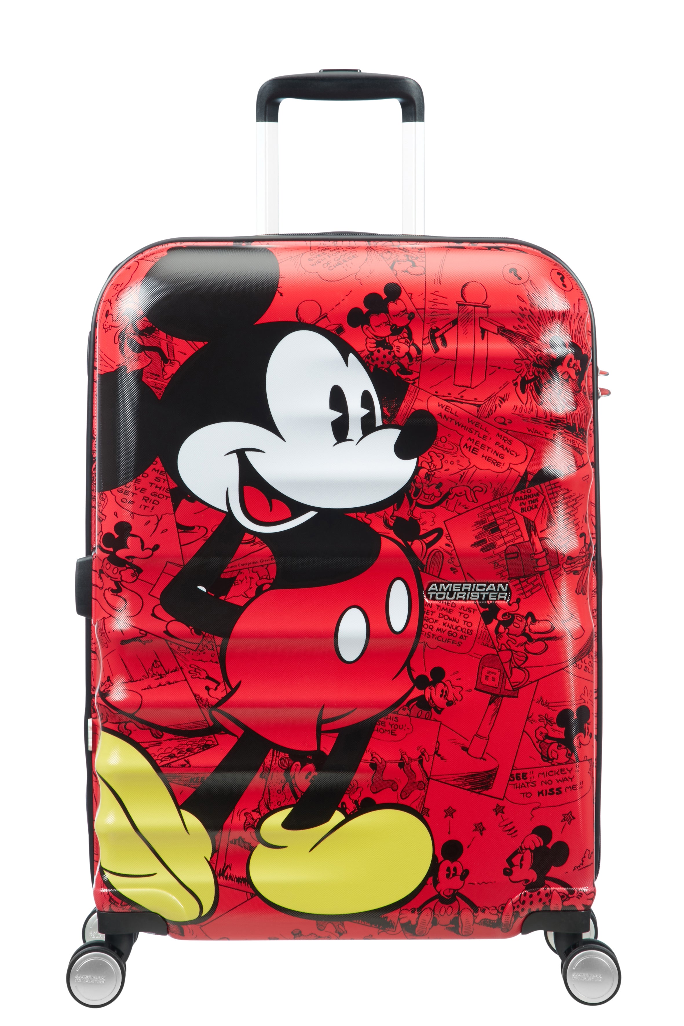 AMERICAN TOURISTER DISNEY MICKEY COMICS RED LUGGAGE