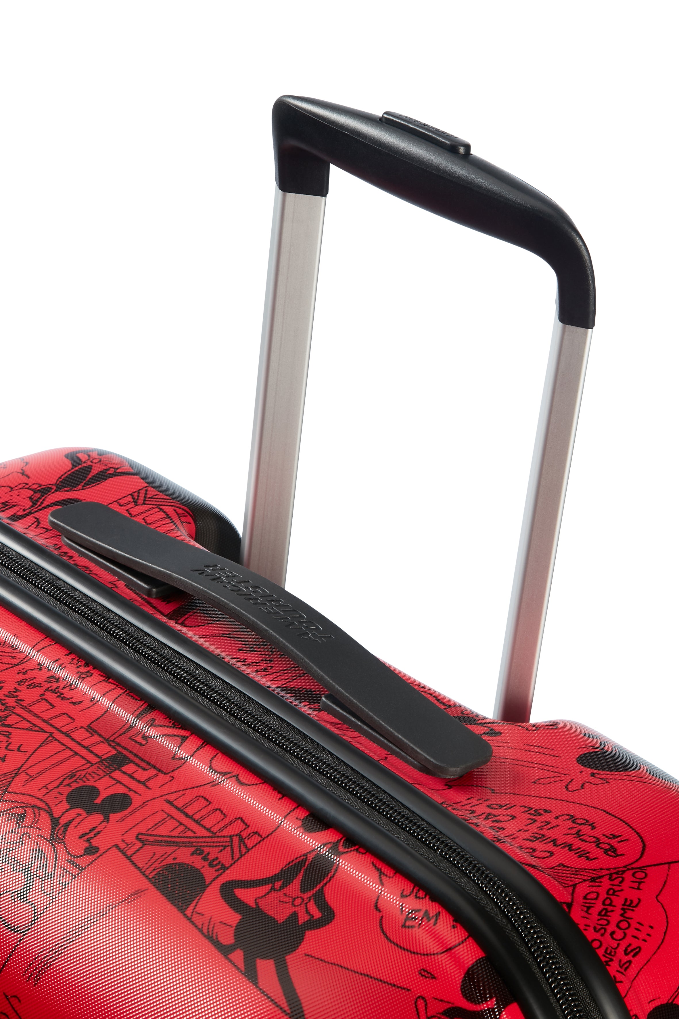 AMERICAN TOURISTER DISNEY MICKEY COMICS RED LUGGAGE