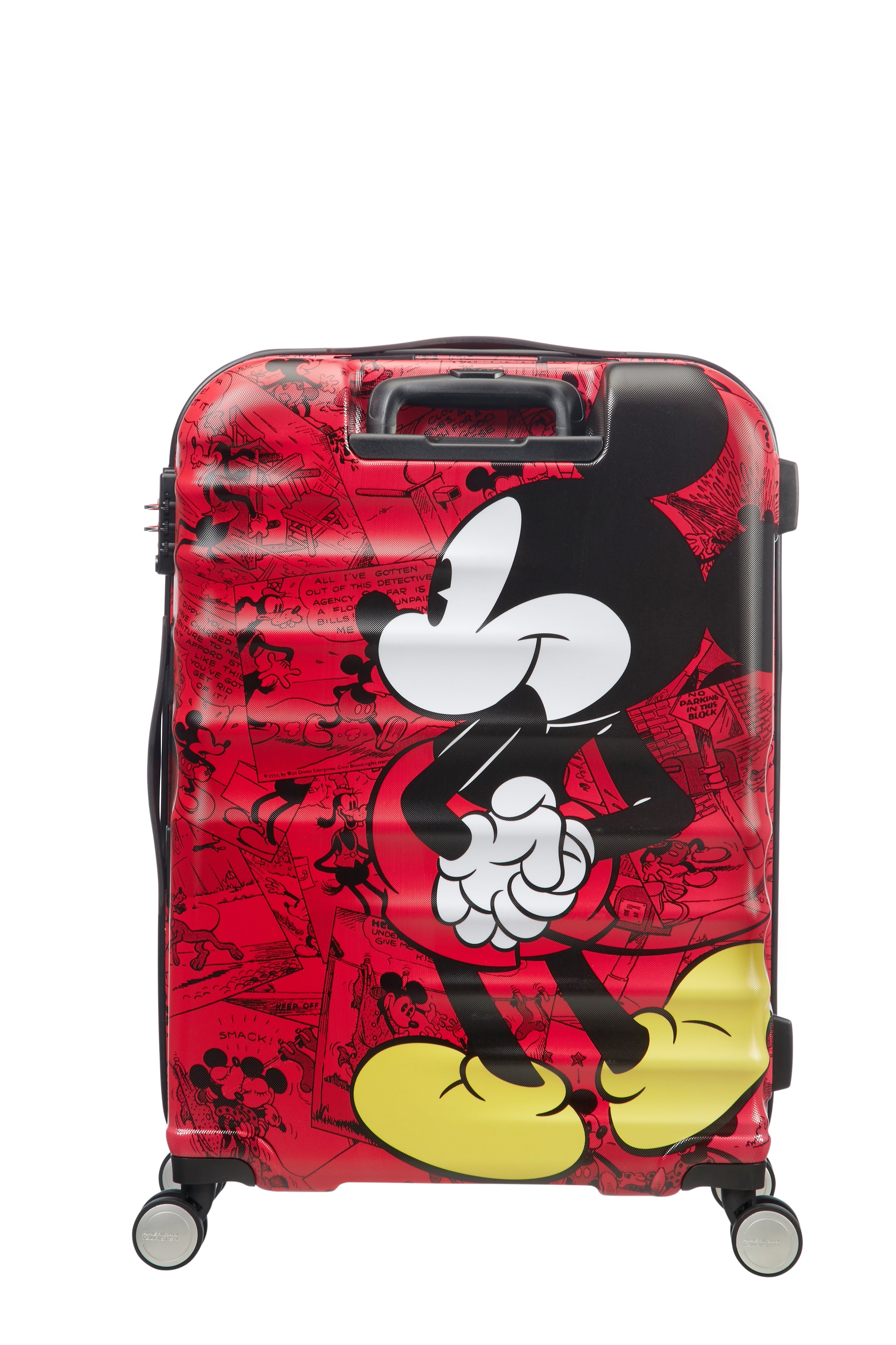 AMERICAN TOURISTER DISNEY MICKEY COMICS RED LUGGAGE