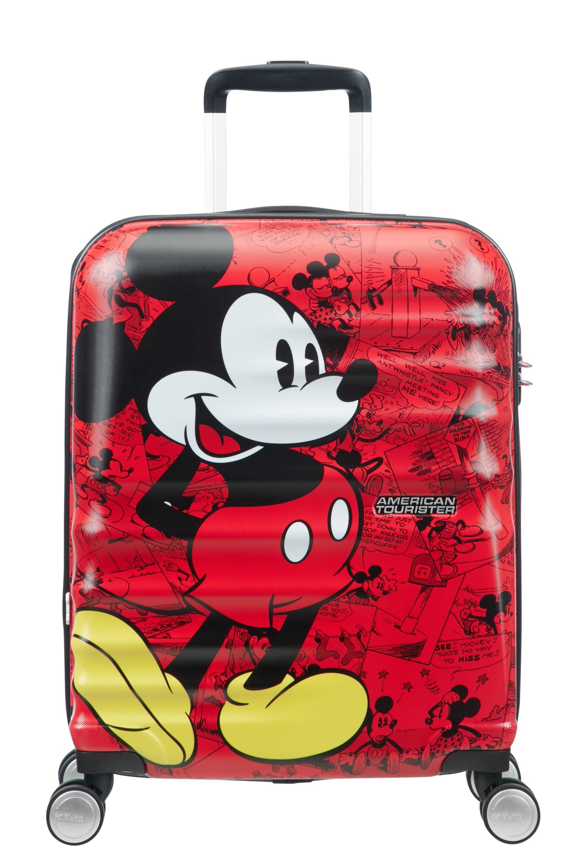 AMERICAN TOURISTER DISNEY MICKEY COMICS RED LUGGAGE