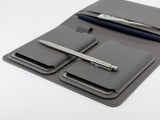 DASH GRAPHITE GREY TRAVEL PEN.BIFOLD.2X MAGHOLDERS PASSPORT JOURNAL