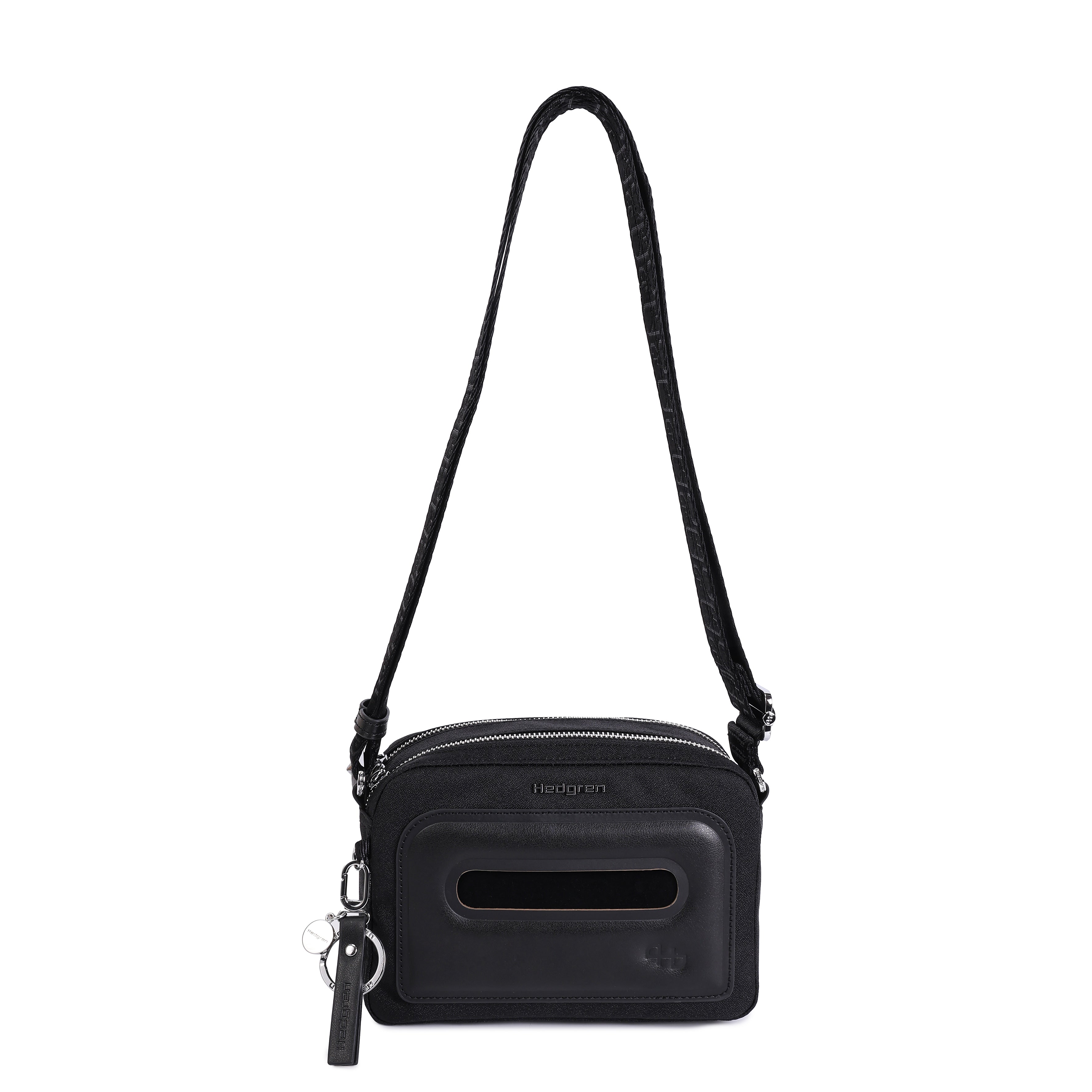 HEDGREN RISTRETTO BLACK CROSSOVER BAG