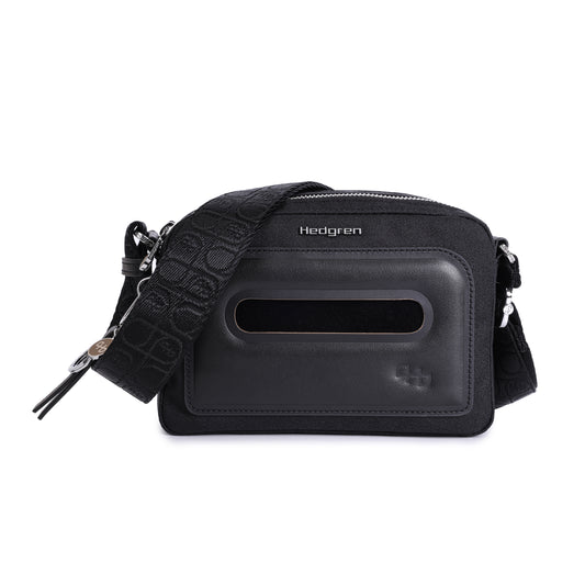HEDGREN RISTRETTO BLACK CROSSOVER BAG