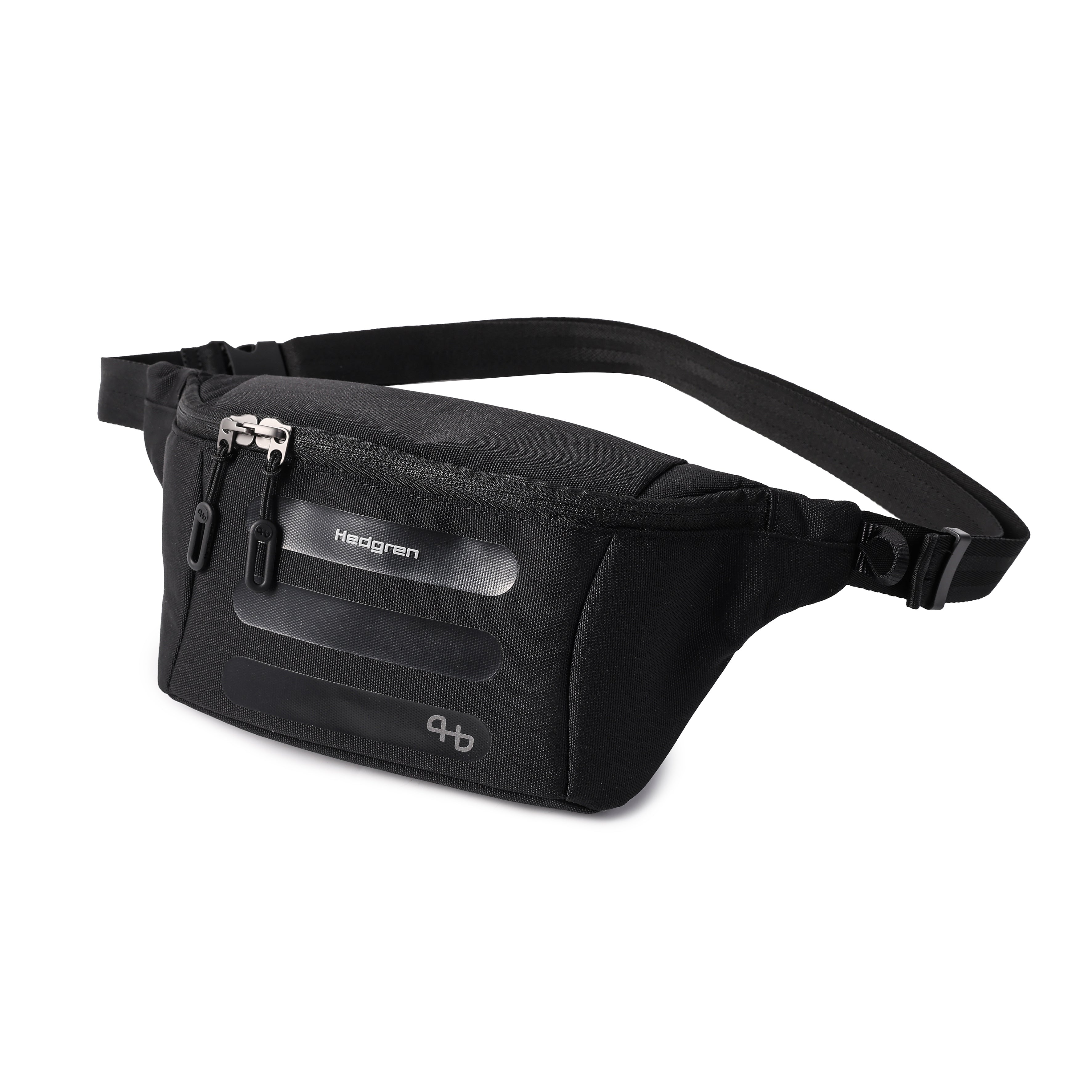 HEDGREN VISIT BLACK WAISTBAG