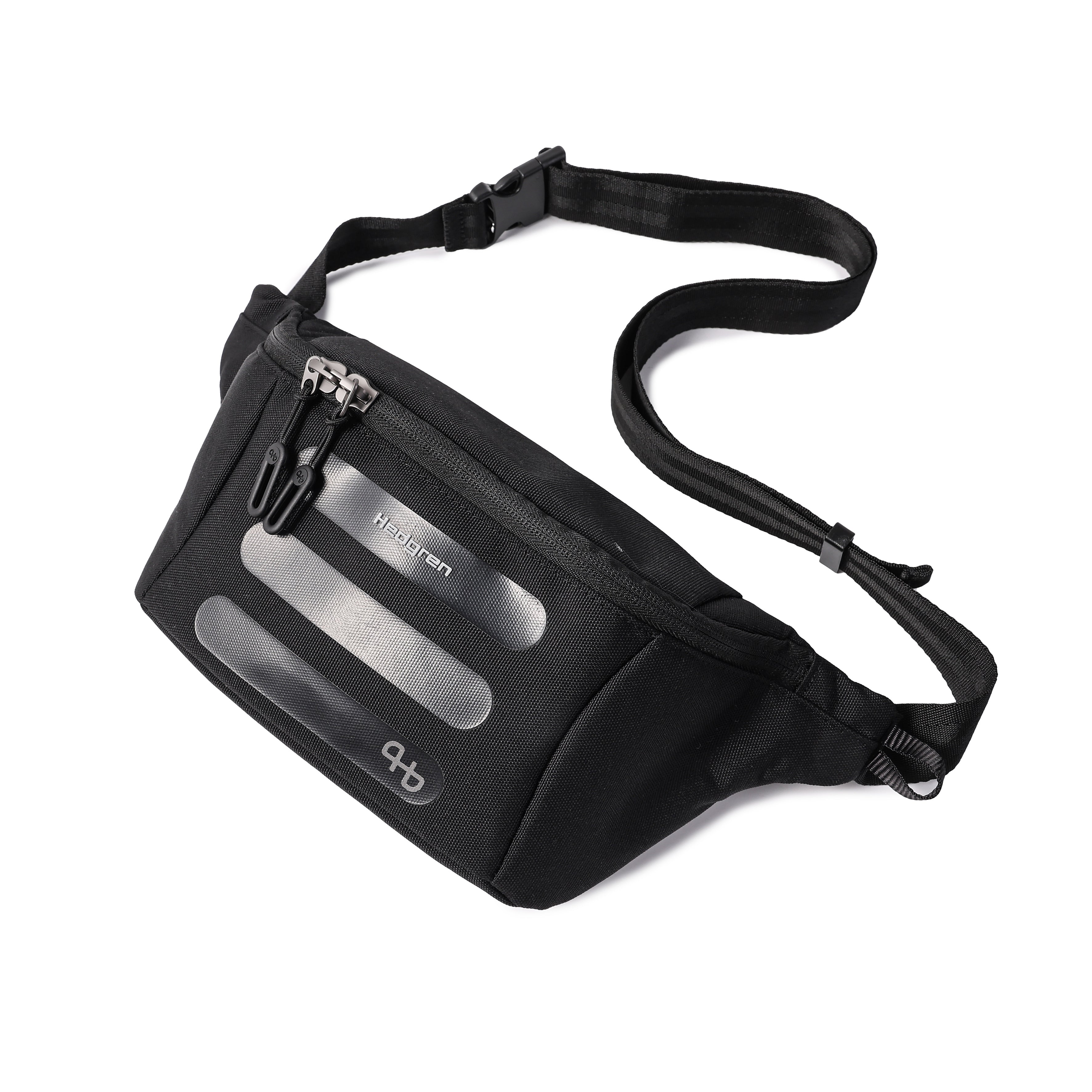 HEDGREN VISIT BLACK WAISTBAG