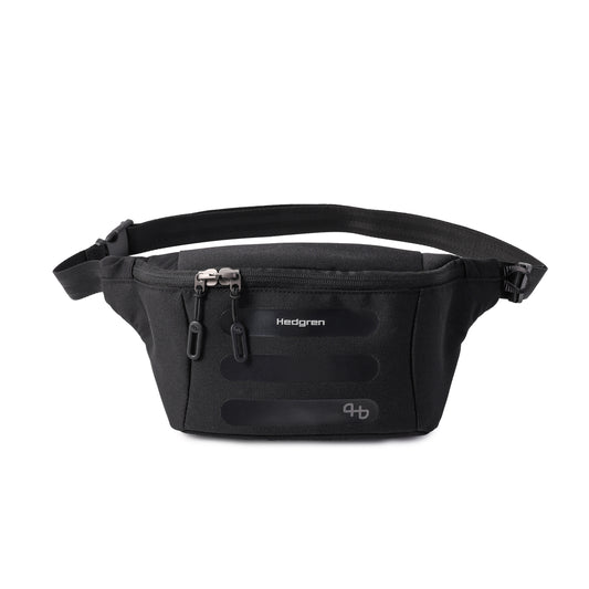 HEDGREN VISIT BLACK WAISTBAG