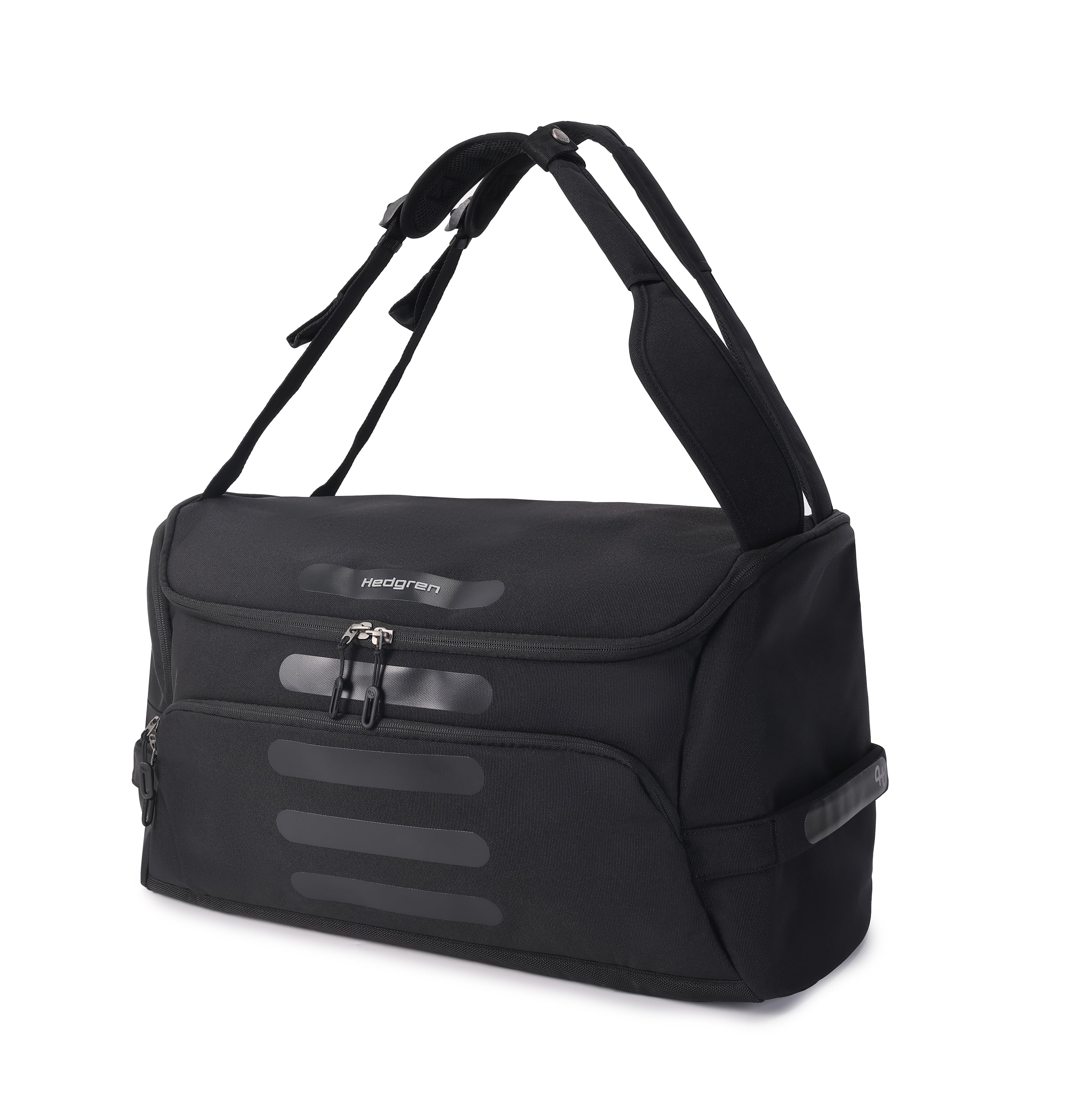 Hedgren Comby Sojourn Duffle Backpack Cabin Size Travel Bag RFID Blocking Compartments Water Repellent Fabric