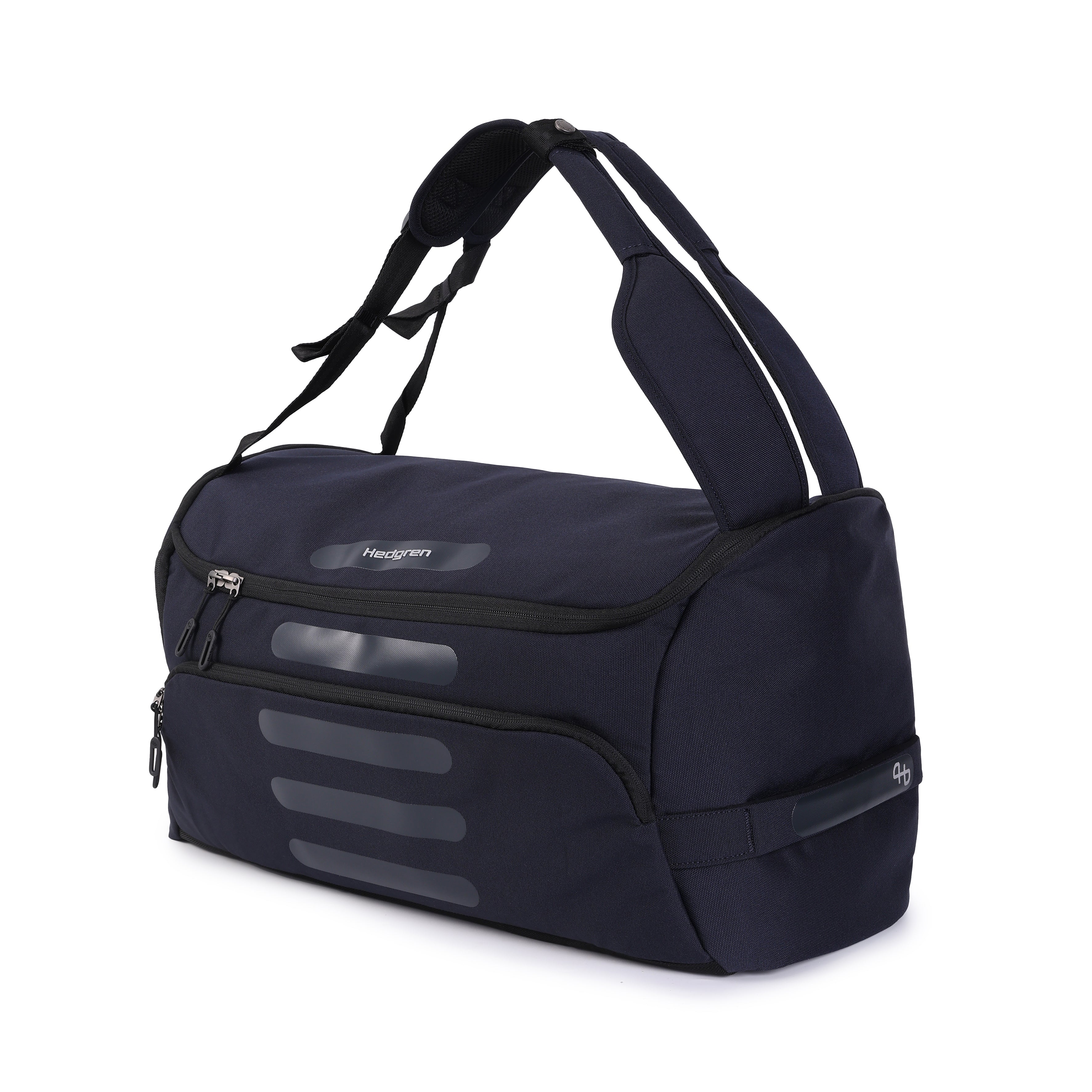 Hedgren Comby Sojourn Duffle Backpack Cabin Size Travel Bag RFID Blocking Compartments Water Repellent Fabric