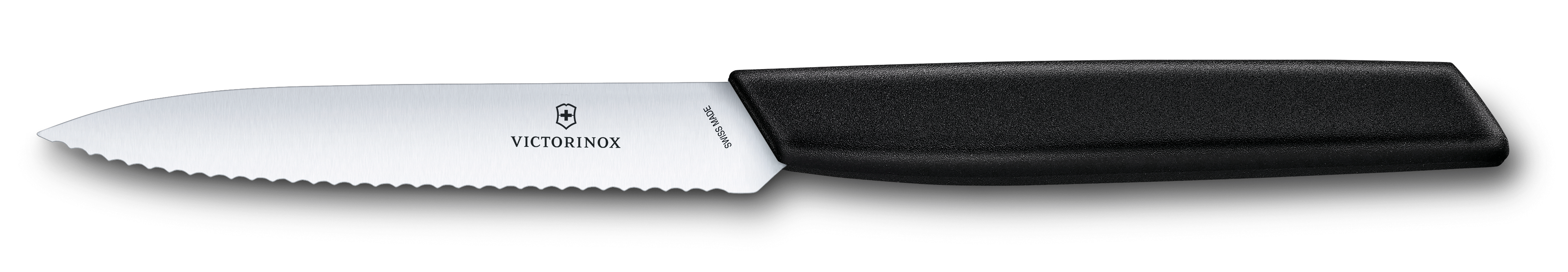 Victorinox Swiss Modern Black 10 Cm Wavy Paring Knife