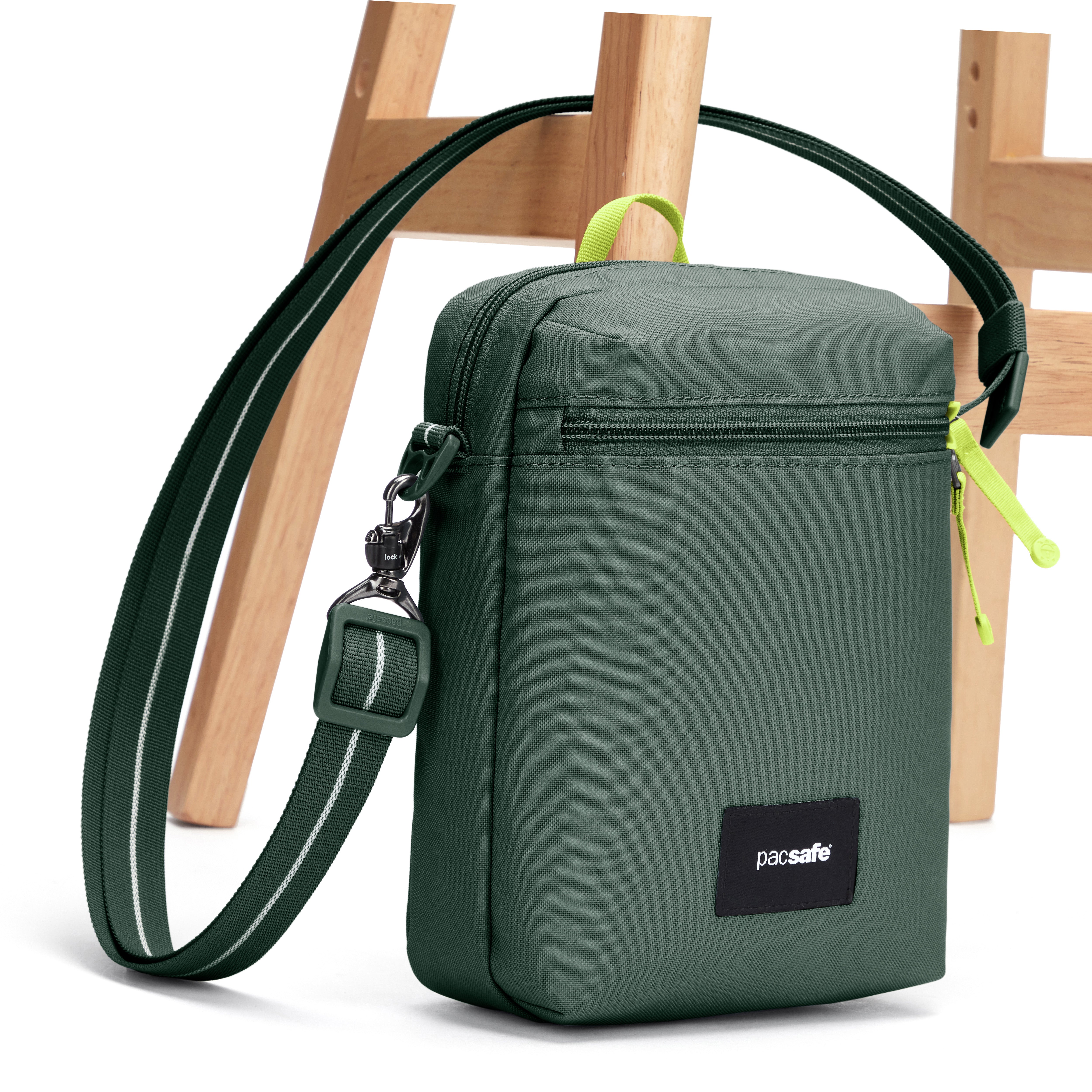 PACSAFE GO FESTIVAL  SPRUCE GREEN CROSS BODY BAG