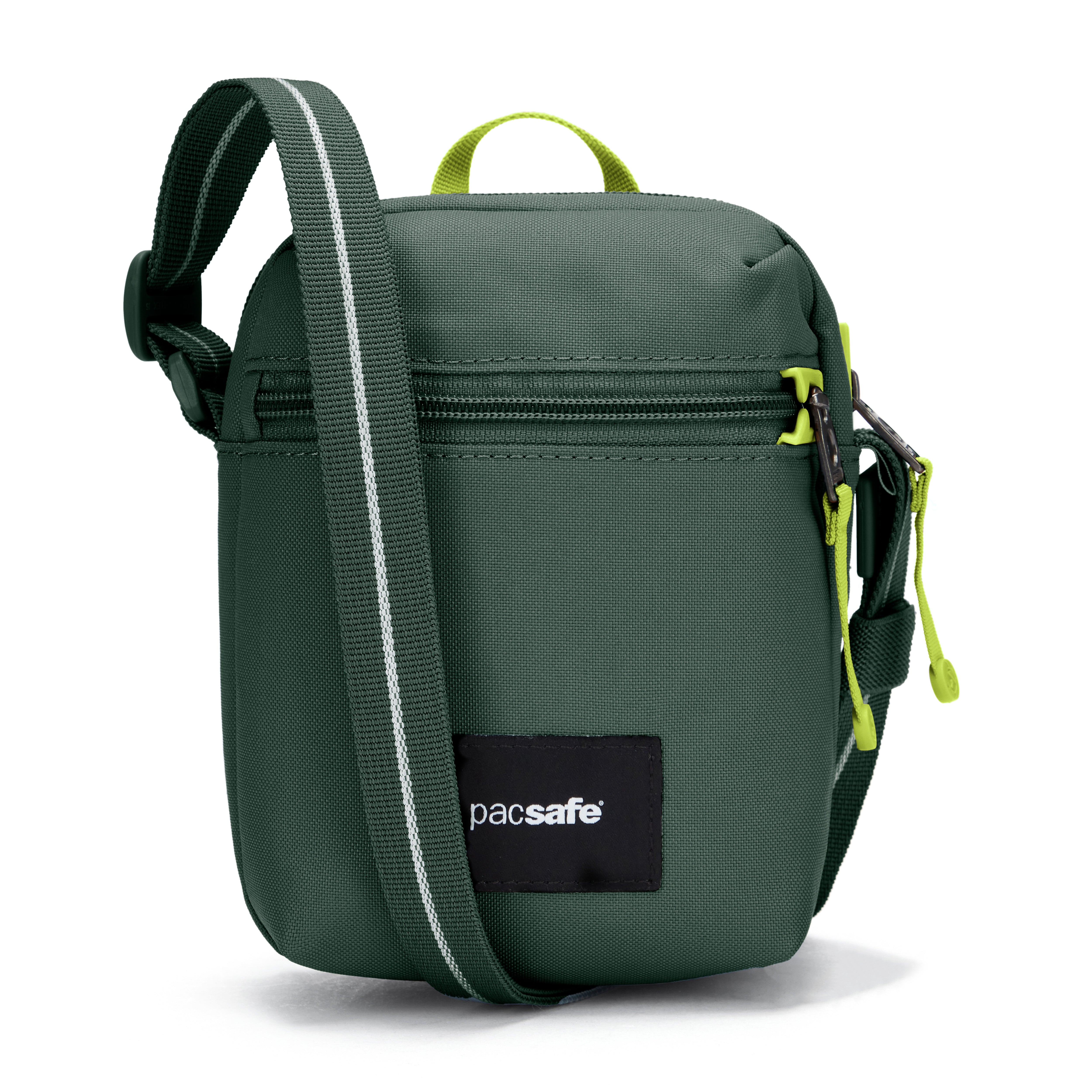 PACSAFE GO MICRO SPRUCE GREEN CROSS BODY BAG