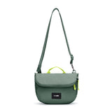 PACSAFE GO SADDLE SPRUCE GREEN CROSS BODY BAG