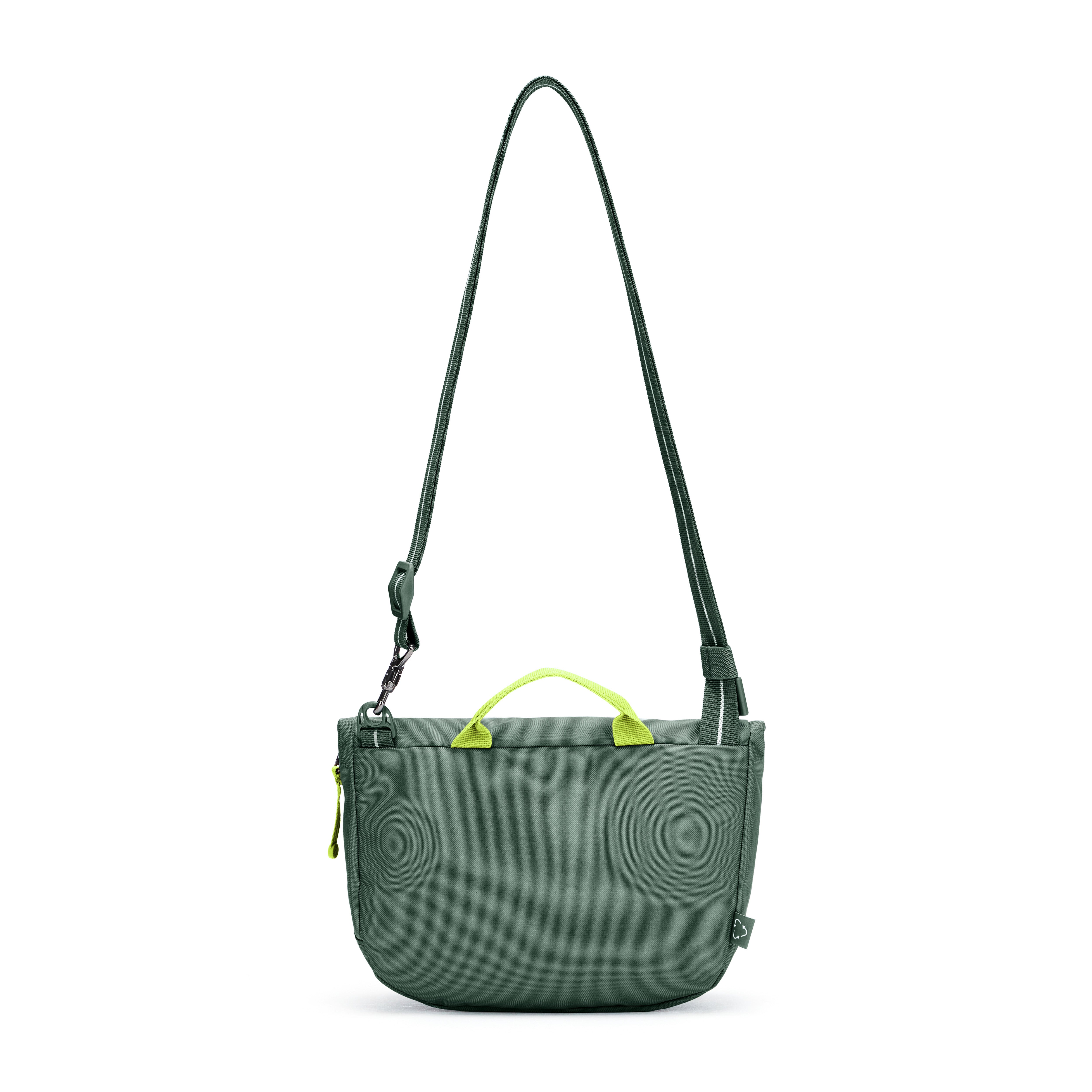 PACSAFE GO SADDLE SPRUCE GREEN CROSS BODY BAG