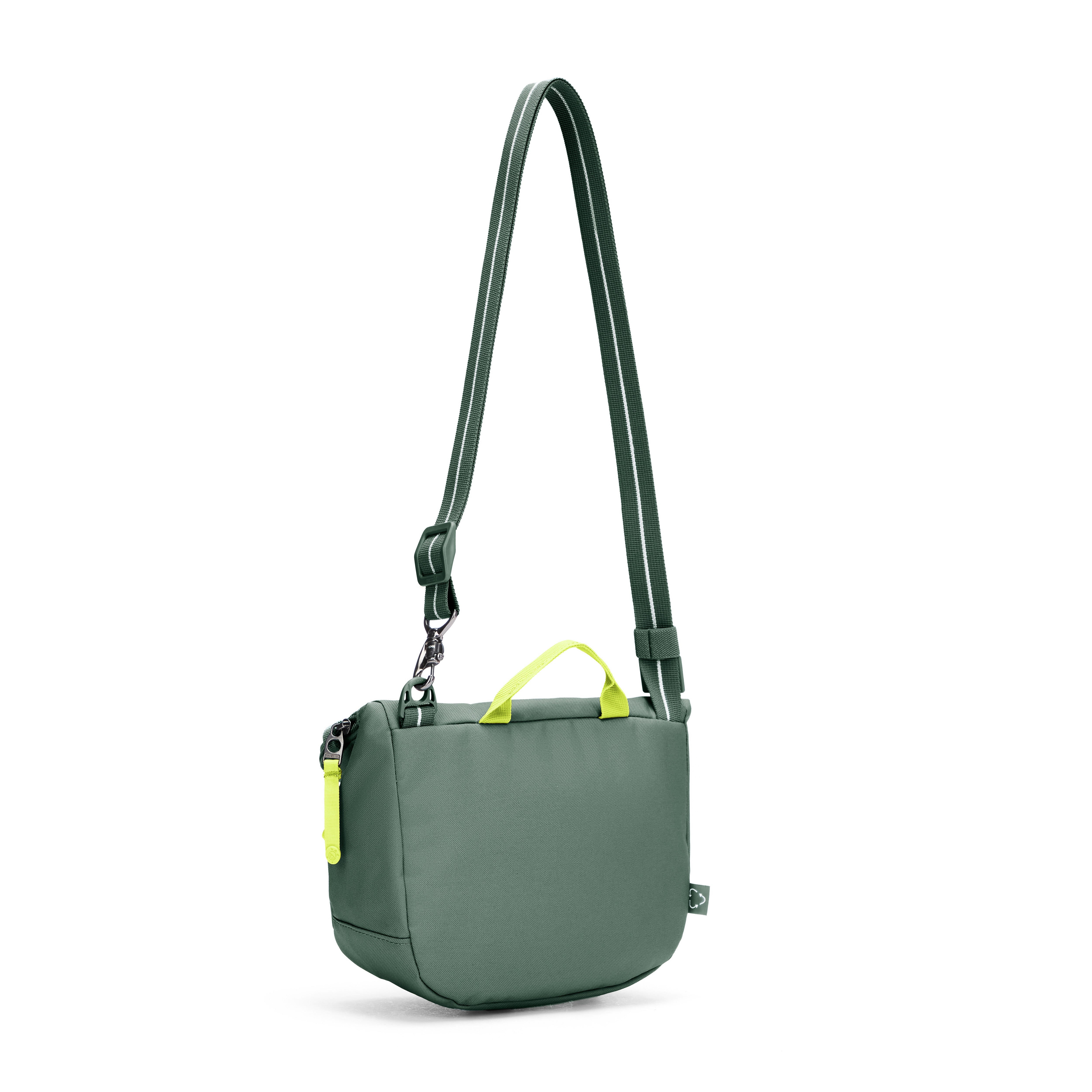 PACSAFE GO SADDLE SPRUCE GREEN CROSS BODY BAG