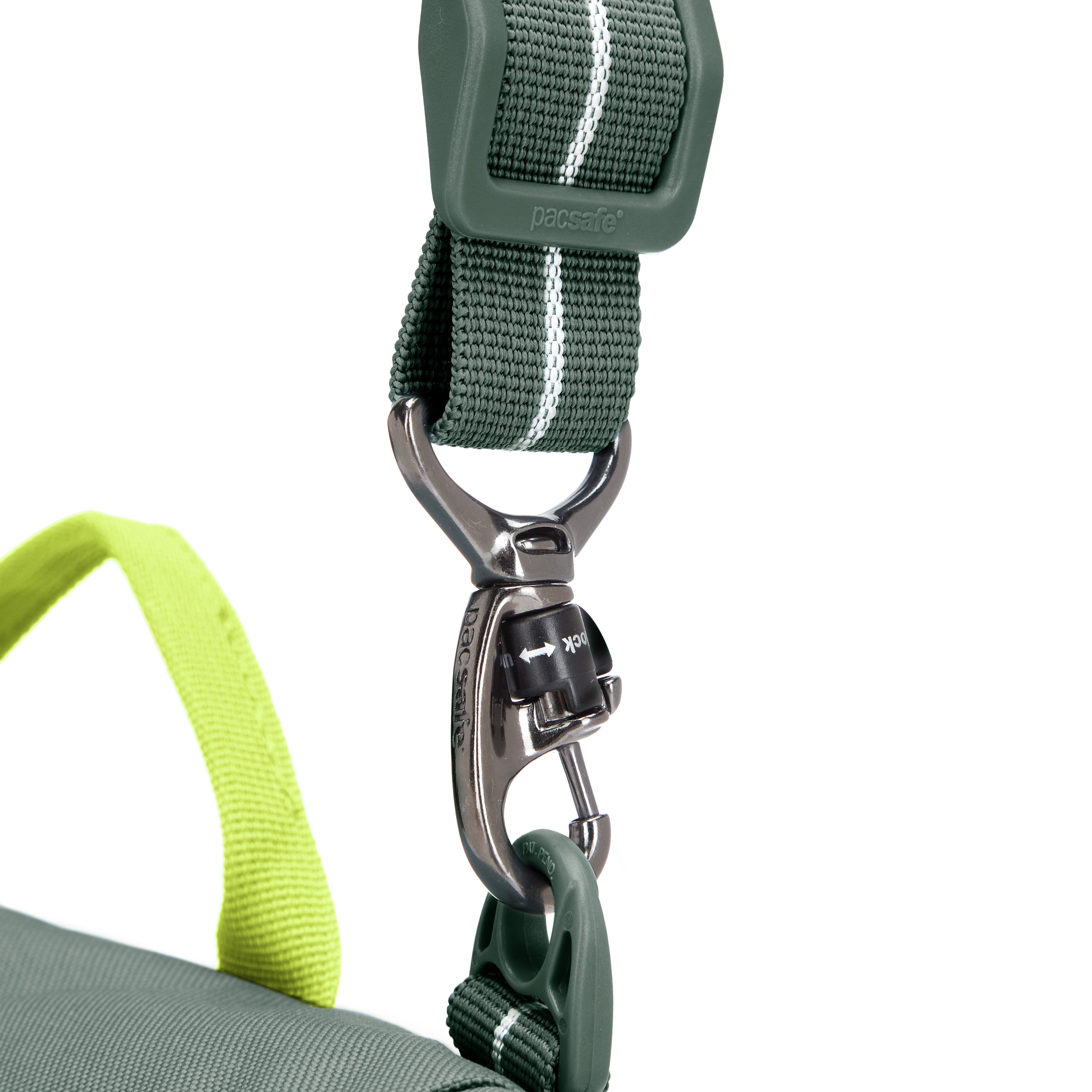 PACSAFE GO SADDLE SPRUCE GREEN CROSS BODY BAG