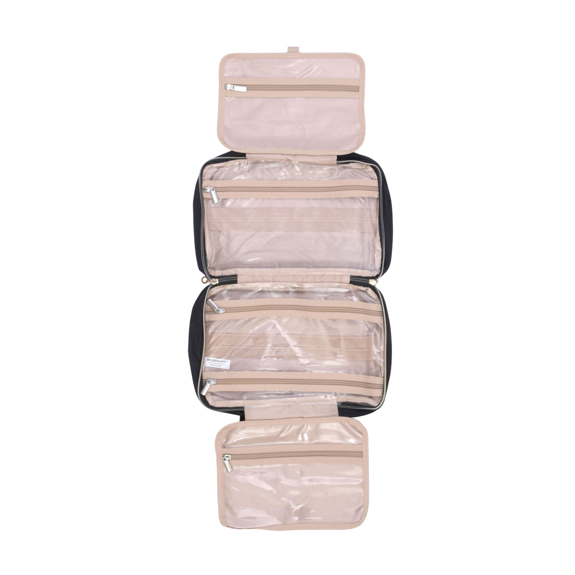 MOSAFER BAGSMART BLACK COSMETIC BAG