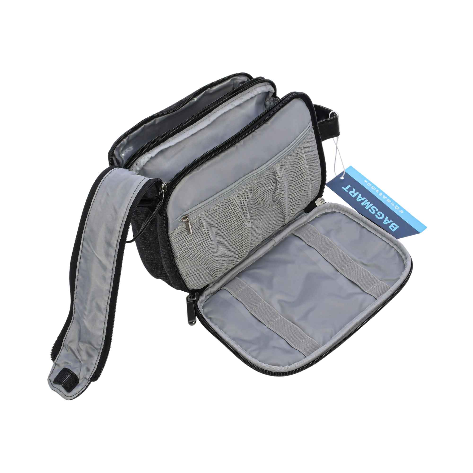 MOSAFER BAGSMART BLACK COSMETIC BAG