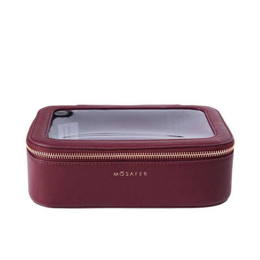 MOSAFER EMMA BEAUTY BOX BURGUNDY