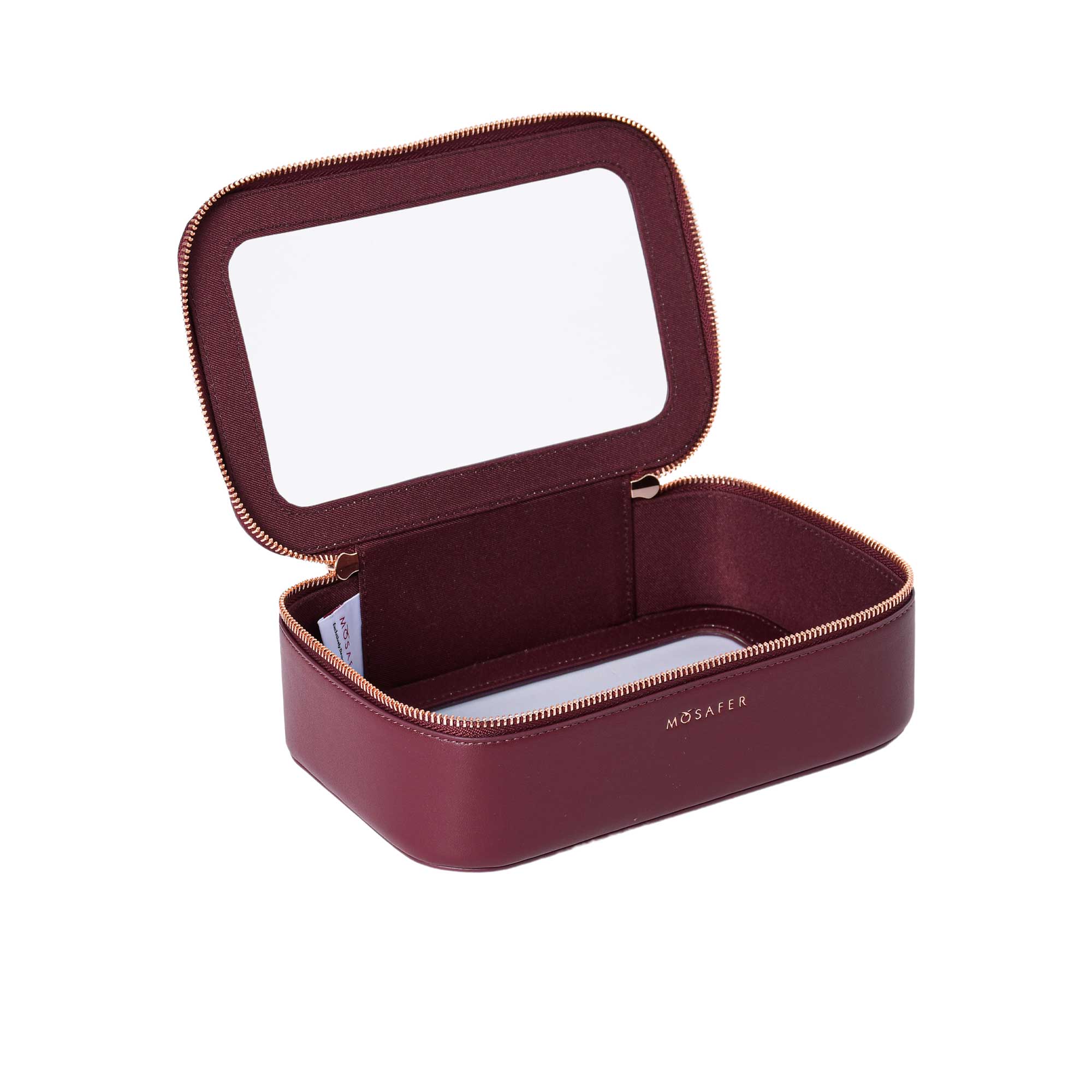 MOSAFER EMMA BEAUTY BOX BURGUNDY