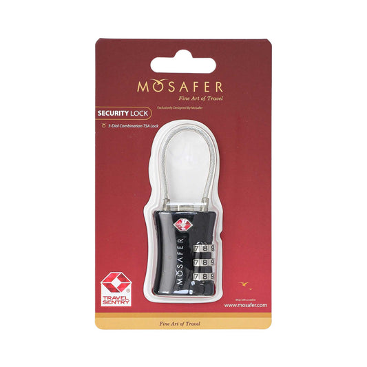 MOSAFER 3-DIAL COMBINATION TSA LOCK