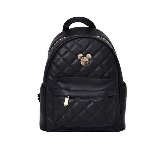 black leather mickey mouse backpack Mosafer Mickey Mini Backpack Diamond Quilted PU