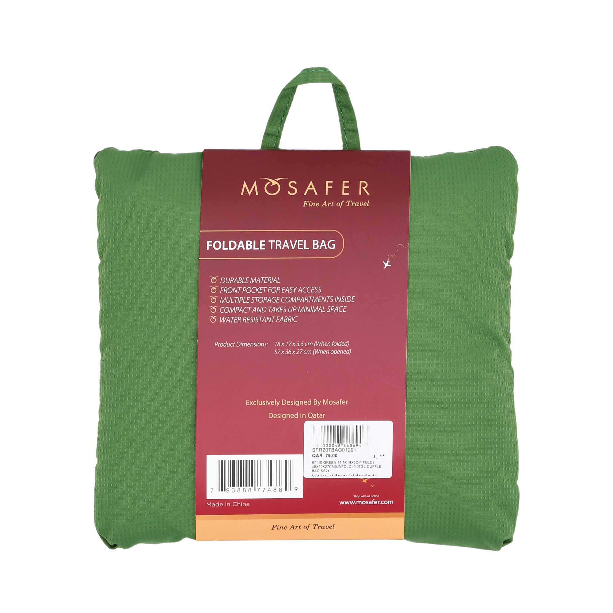 MOSAFER TRAVEL DUFFLE BAG
