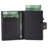 محفظة فالنتا السوداء للبطاقات الجلدية ماج سيف