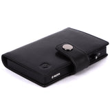 محفظة فالنتا السوداء للبطاقات الجلدية ماج سيف