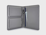 DASH GRAPHITE GREY TRAVEL PEN.BIFOLD.2X MAGHOLDERS PASSPORT JOURNAL