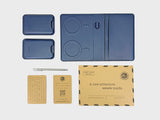 DASH NAVY TRAVEL PEN.BIFOLD.2X MAGHOLDERS PASSPORT JOURNAL